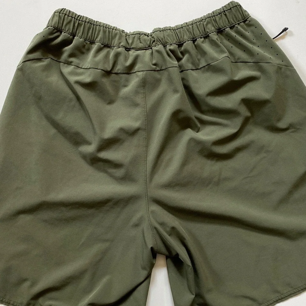 REI Co-op Mens Olive Green 7 Inch Inseam Lined Active Hiking Shorts Small